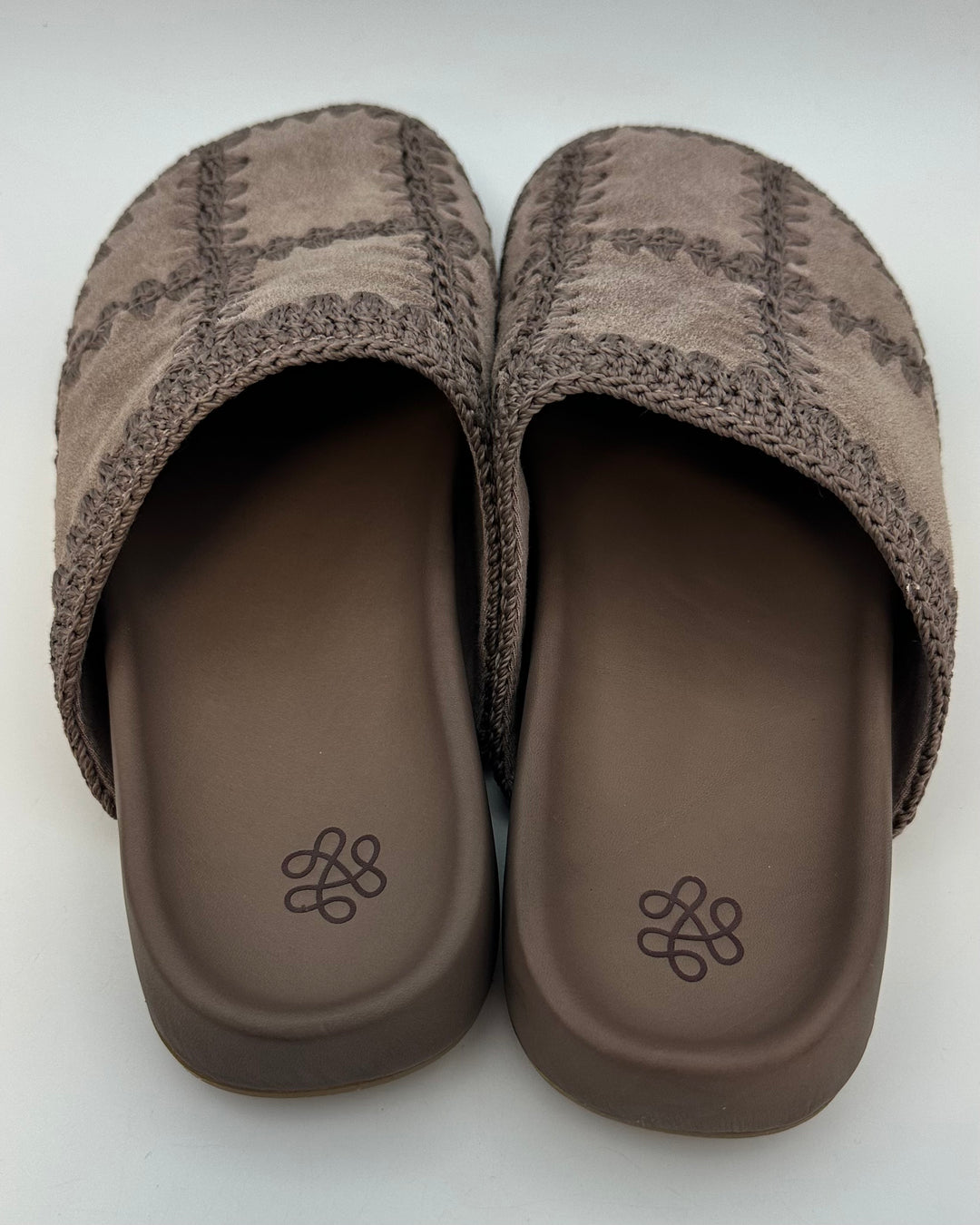 Dusty Brown Embroidered Clog - Size 8, 9, and 10