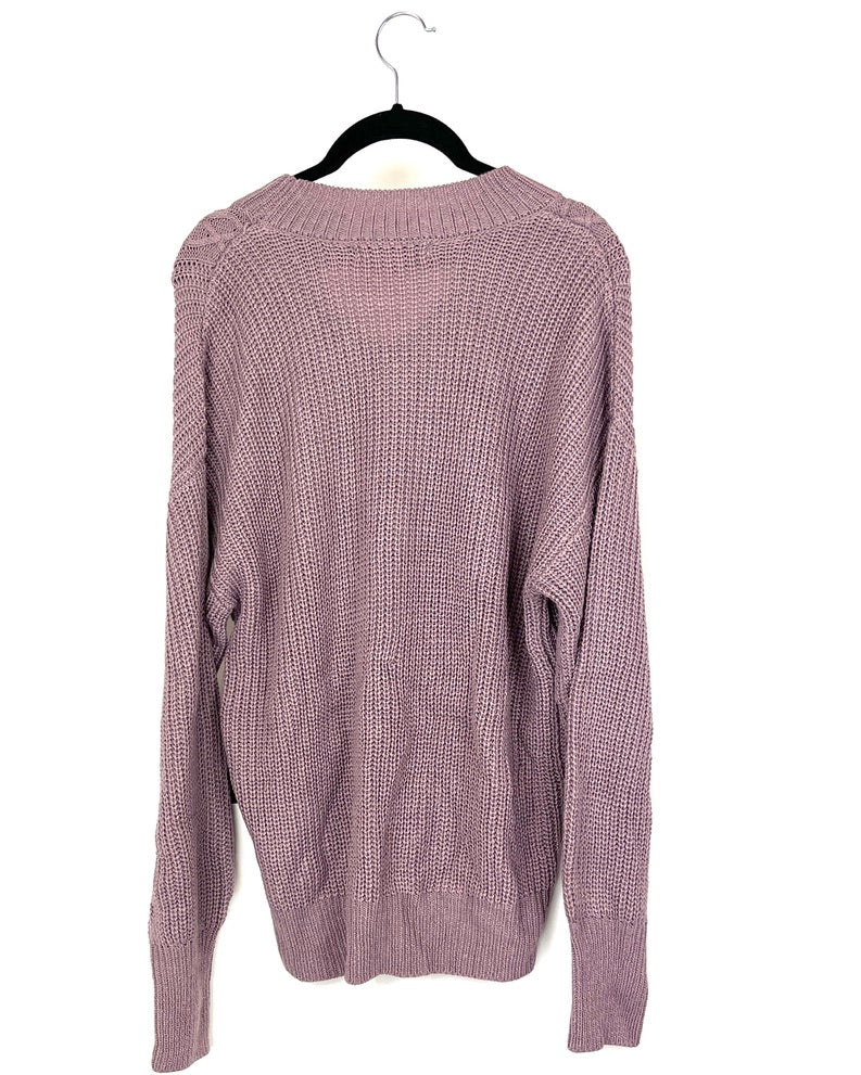 Mauve Knit Long Sleeve Sweater - Size 4/6
