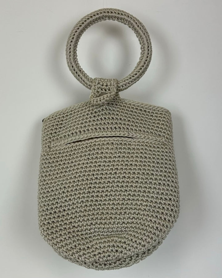 White Crochet Wristlet