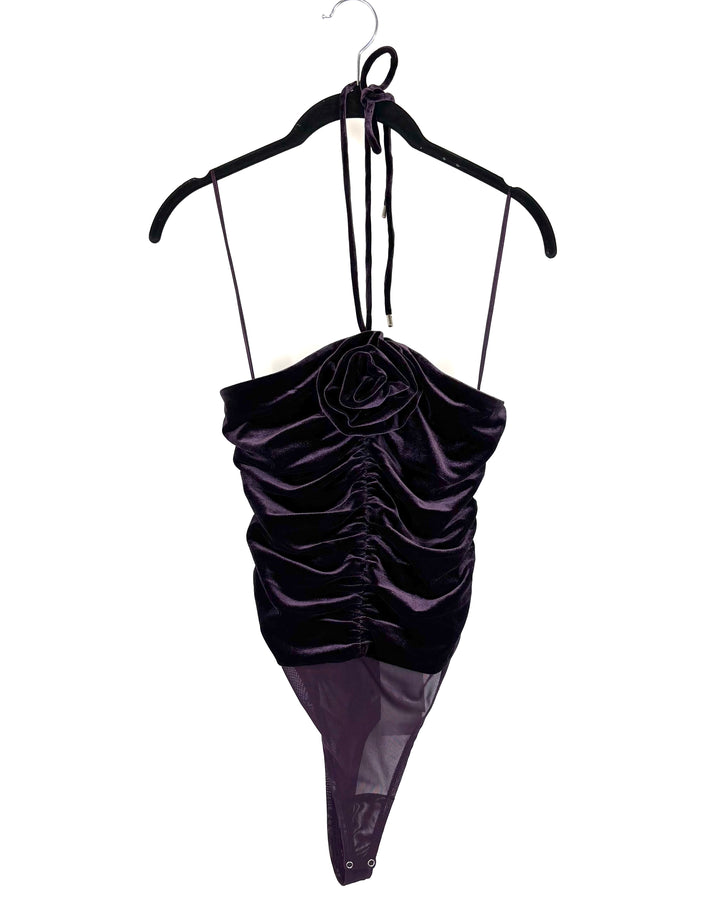Purple Halter Rosette Top- Size 2 and Size 4