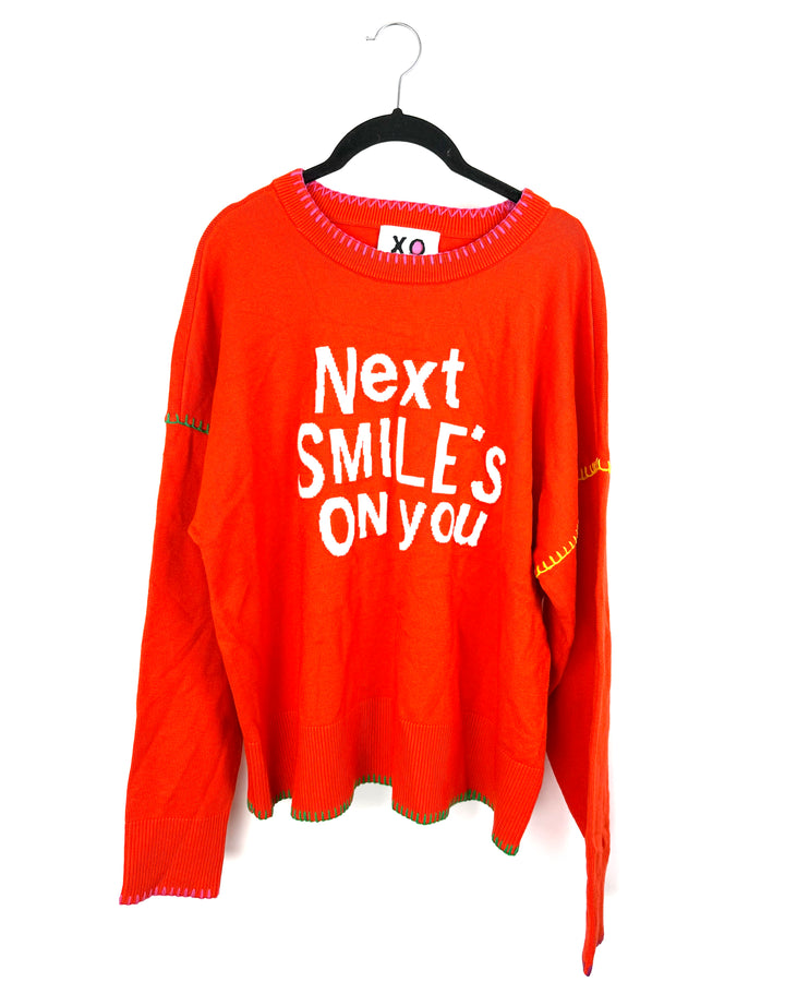 Red Smile Sweater - Extra Large
