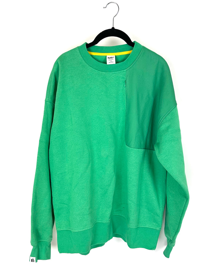 Unisex Bright Green Crewneck - Mens Medium / Women Large