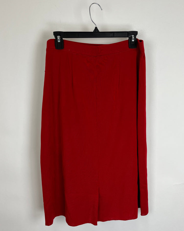 Red Knit Skirt - Size 4/6 and and 12/14