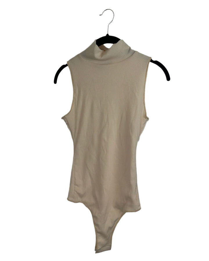 Show Me Your MUMU Light Peach Turtleneck Bodysuit- Small