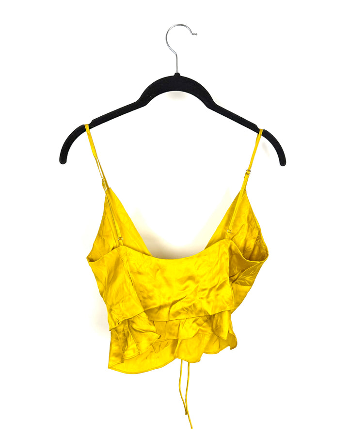 Dark Yellow Front Double Tie Top - Size 00/0