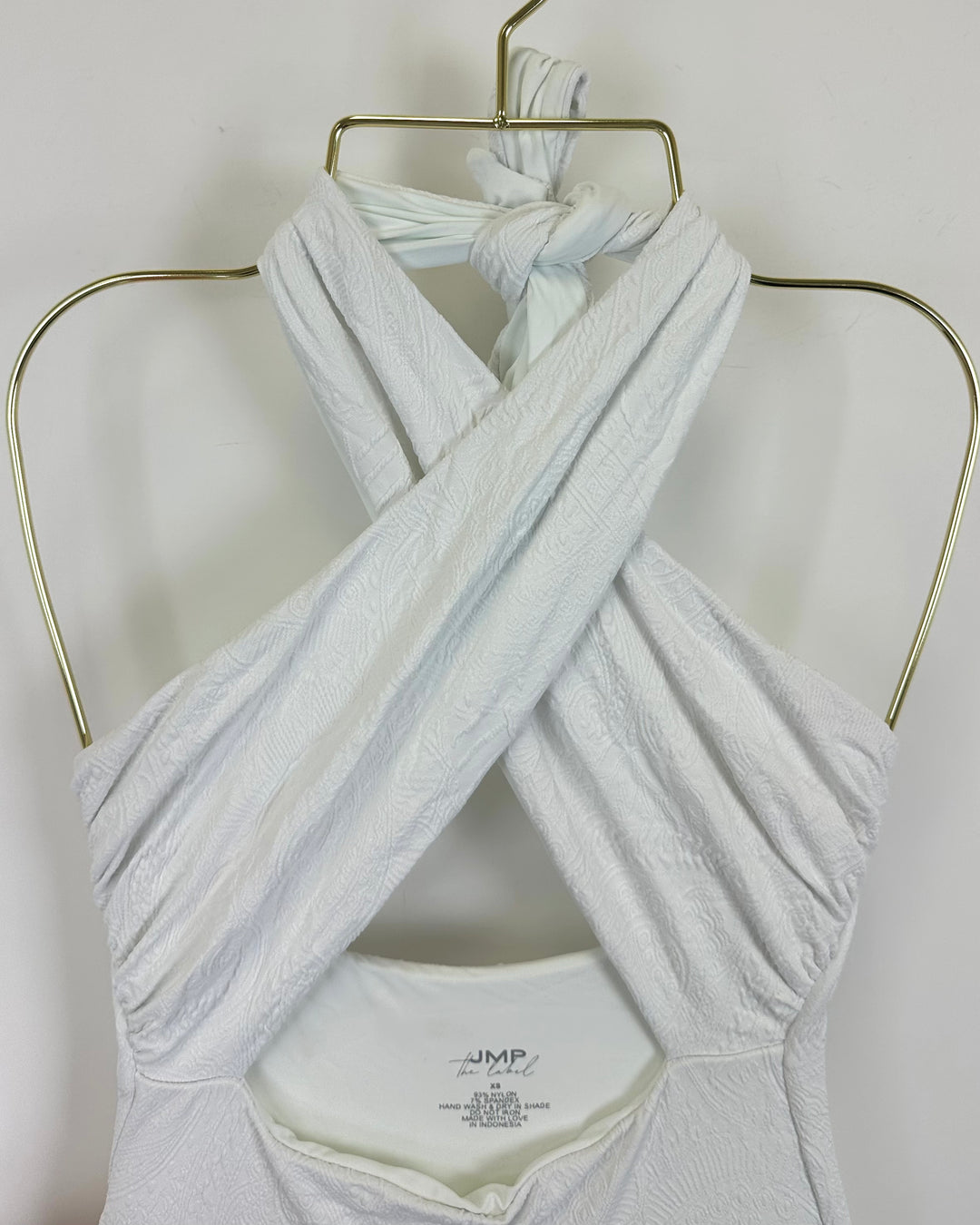 White Embossed Multi Wear One Piece Swimsuit - XS, M, XL, XXL, XXXL