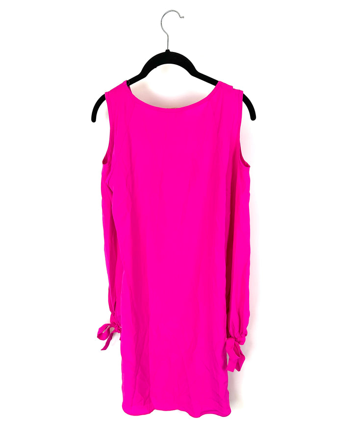 Hot Pink Long Sleeve Dress - Size 4-6