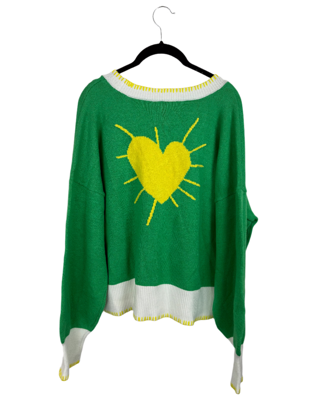 Green Heart Cardigan - Extra Large