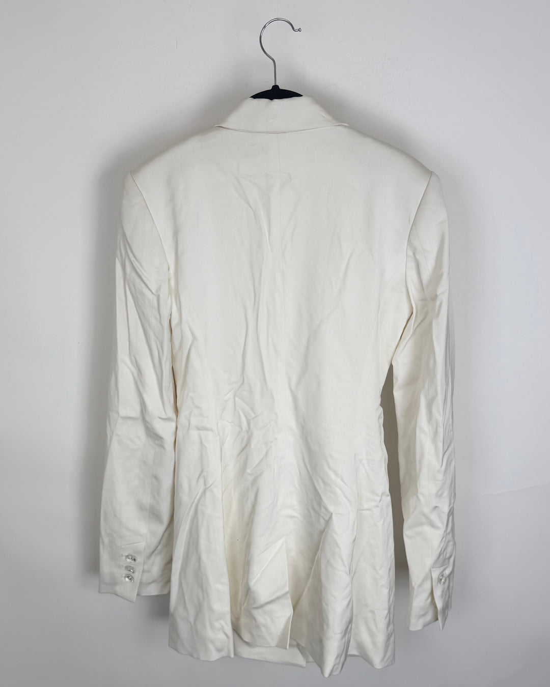 White Long Sleeve Blazer - Size 4/6