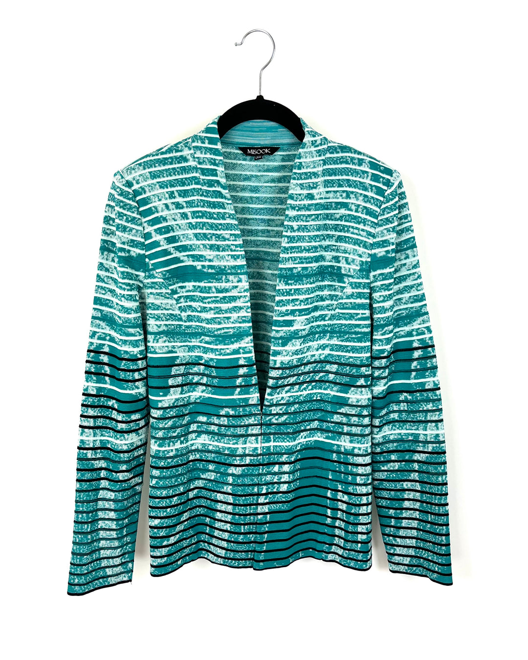 Teal And White Cardigan - Size 0
