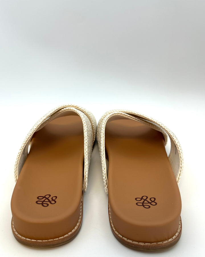 Cream Crochet Criss Cross Sandals - Size 7 and 10