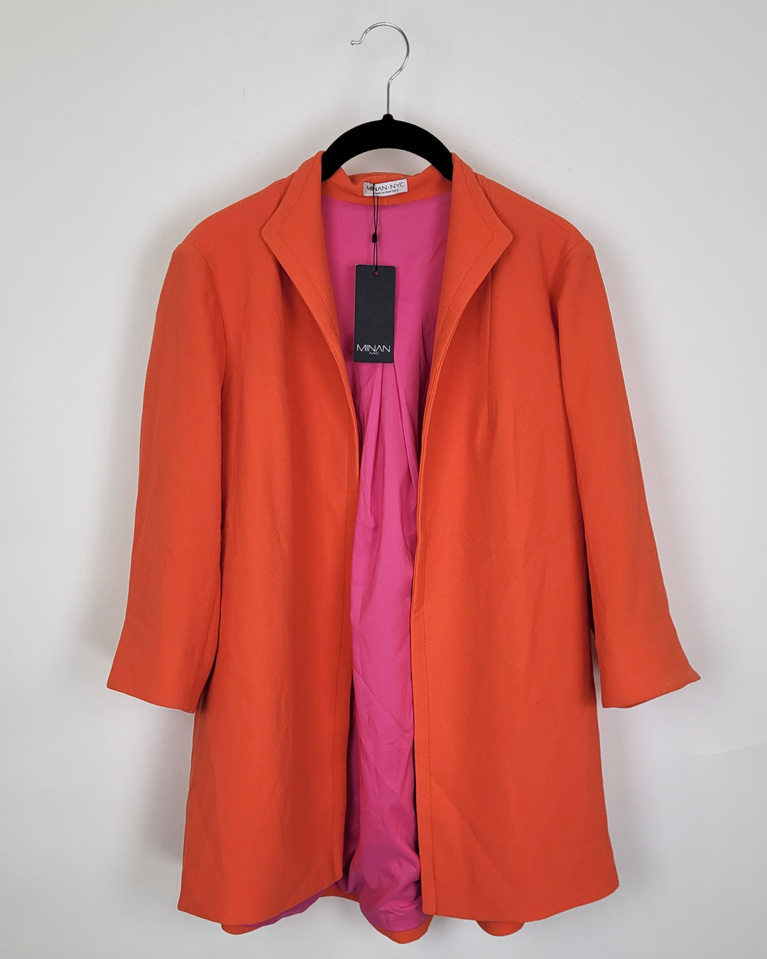 Orange and Pink Draped Blazer - Size 2/4`