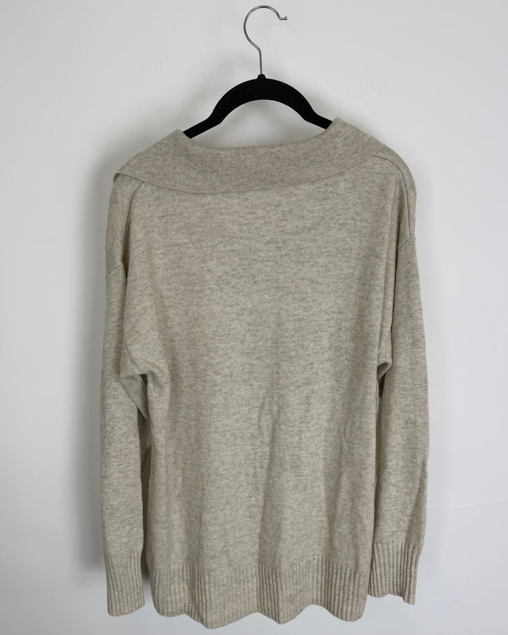 Tan Soft Knit Sweater - Size 6