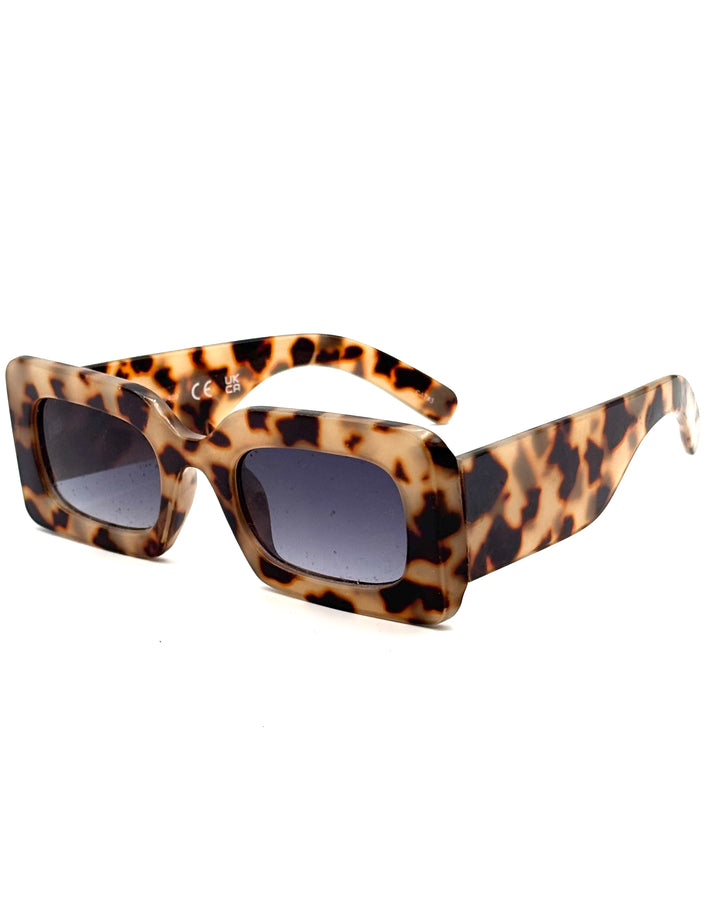 Brown Tortoise Rectangle Sunglasses