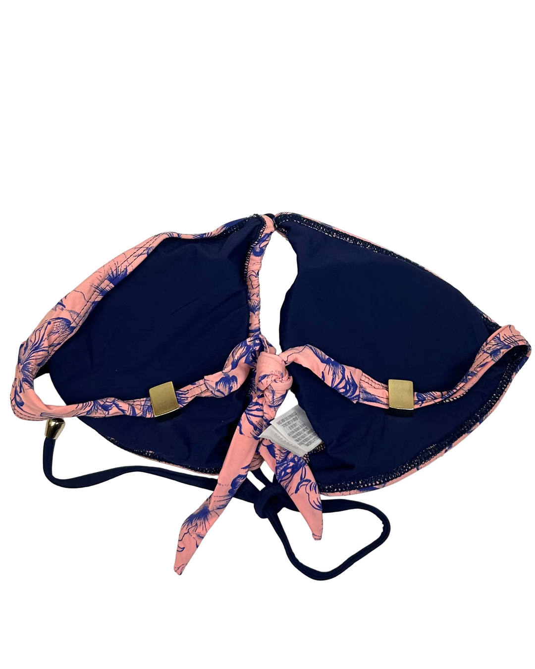 Dusty Pink & Blue Floral Multi Wear Top -XS - L