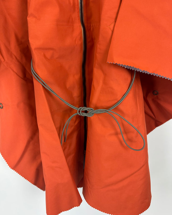 Orange Poncho With Bungee Belt - Size 6/8 and 14/16