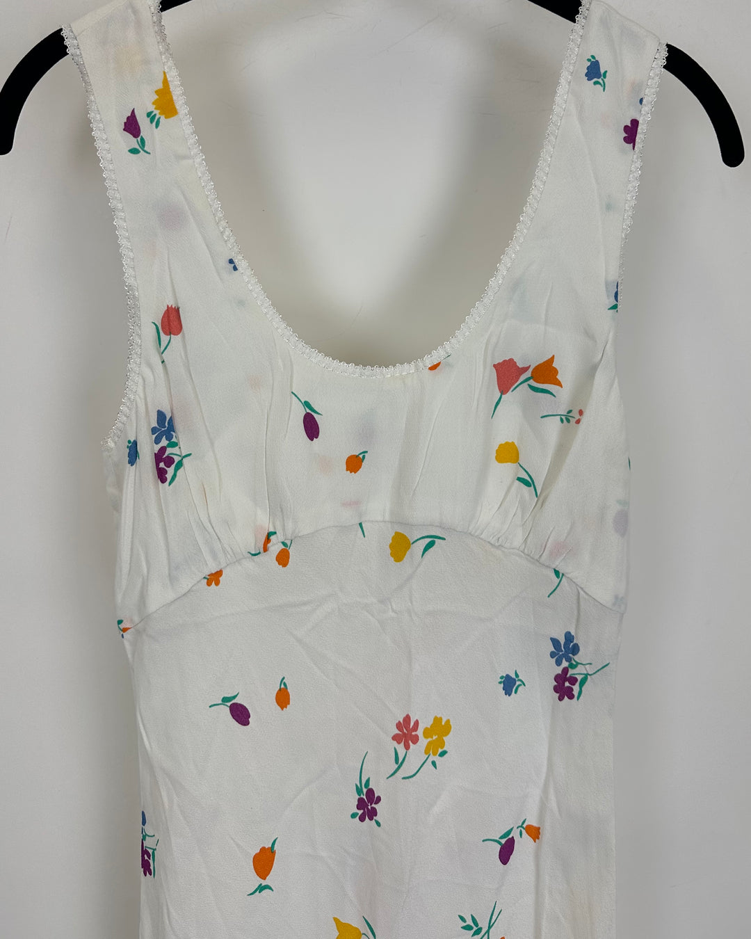 Sheer White Floral Dress - Size 00/0 and 2/4