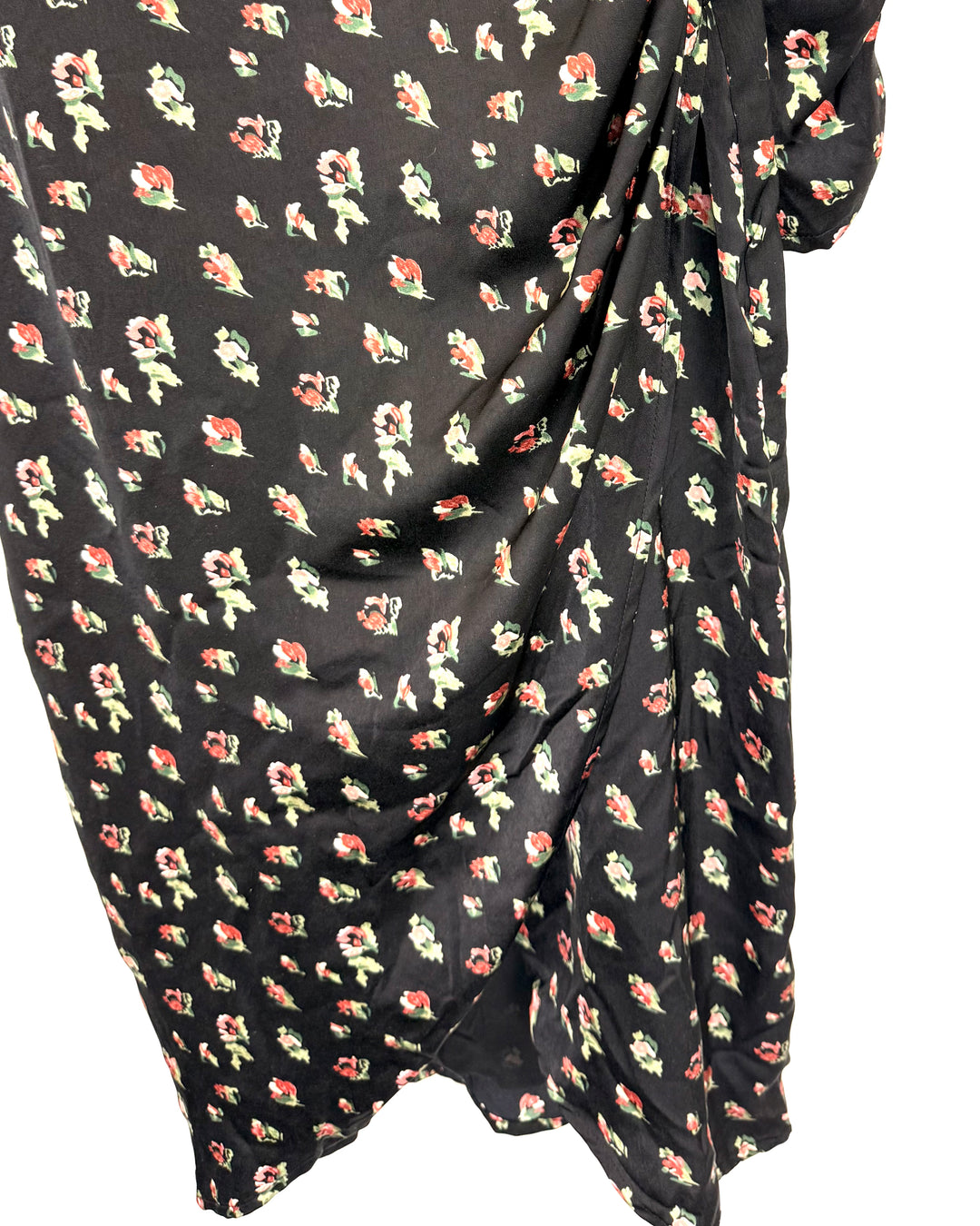 Black Floral Dress - Size 6/8