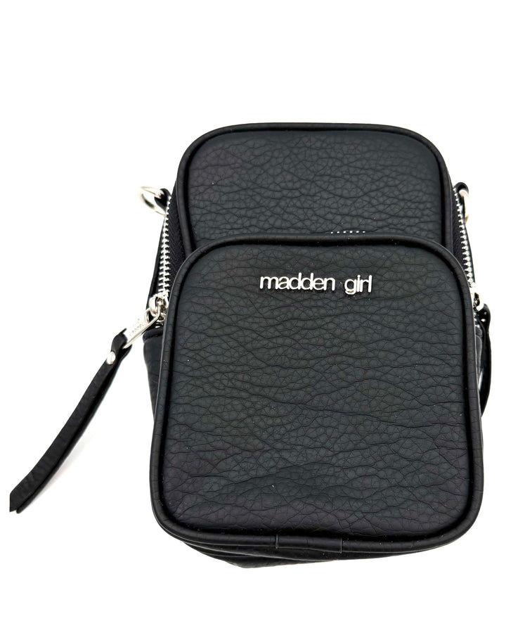 Black and Silver Chain Crossbody Bag