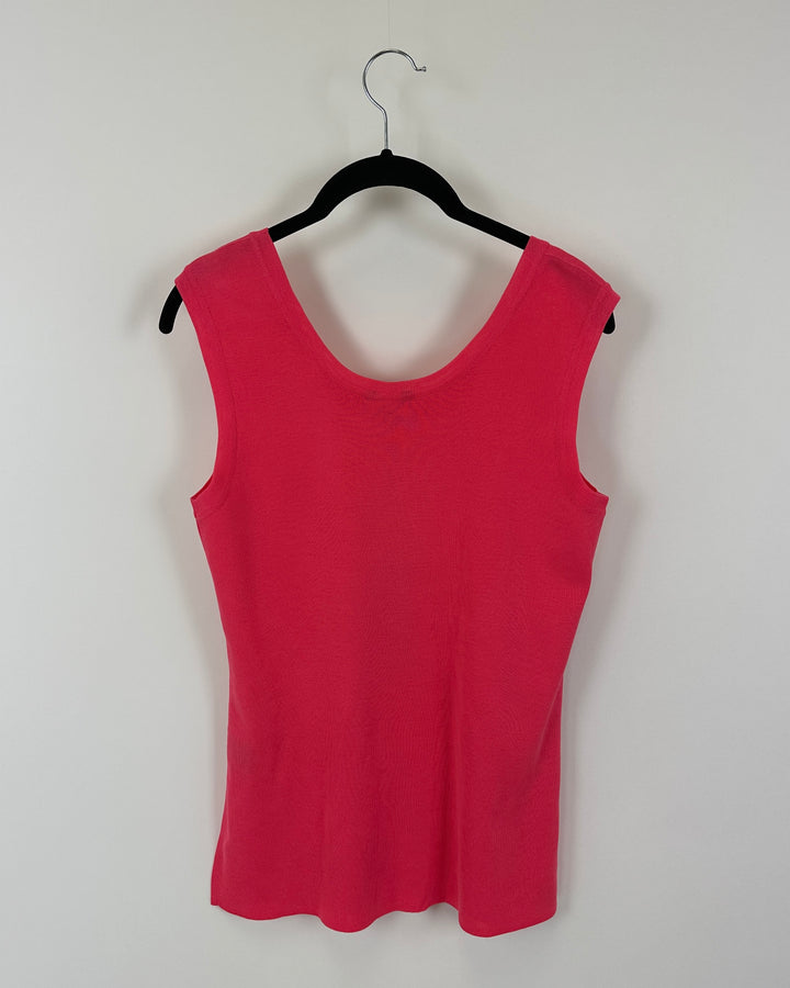 Bright Pink Knit Tank Top - Size 2/4 and 14/16