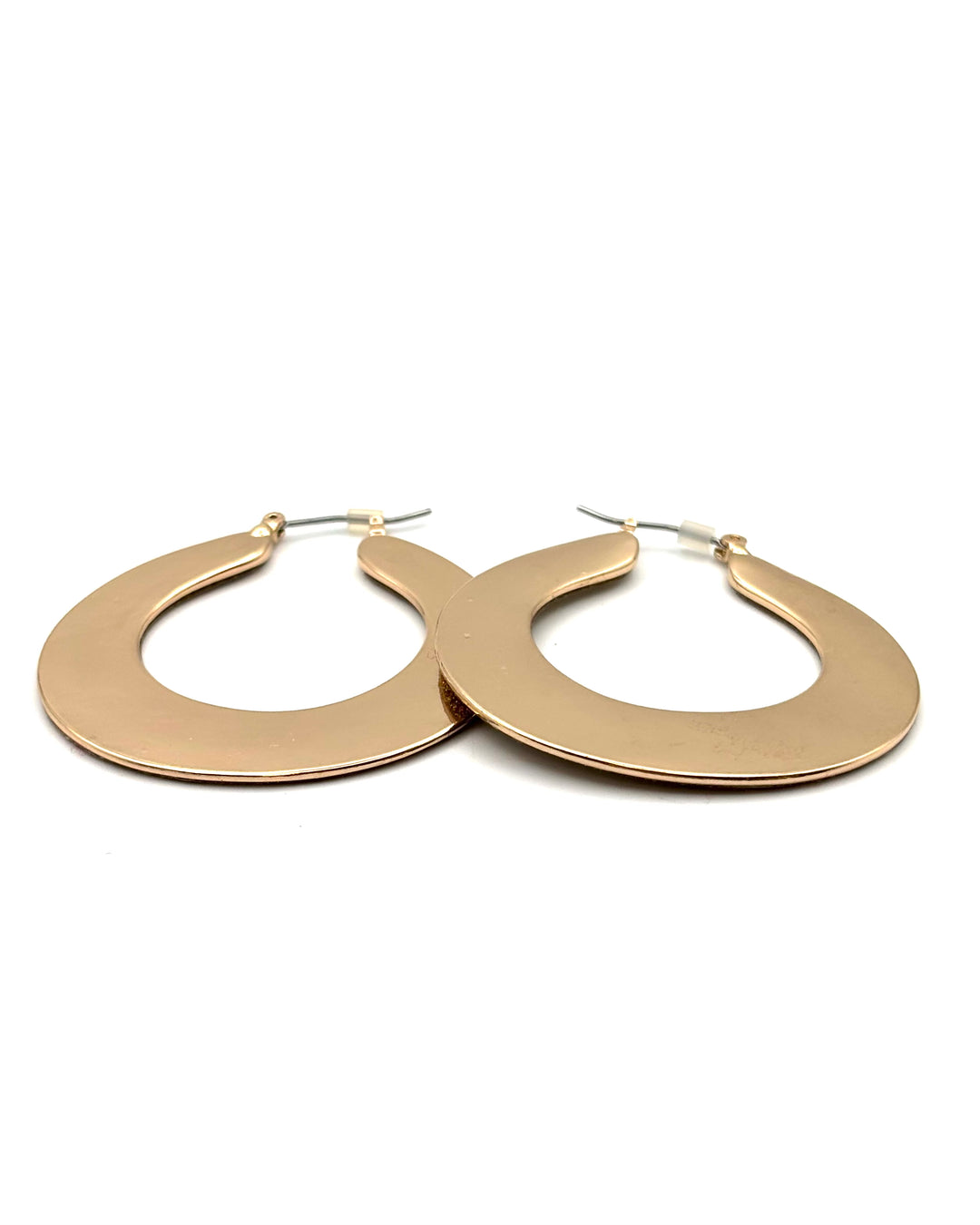Gold Shimmer Hoop Earrings