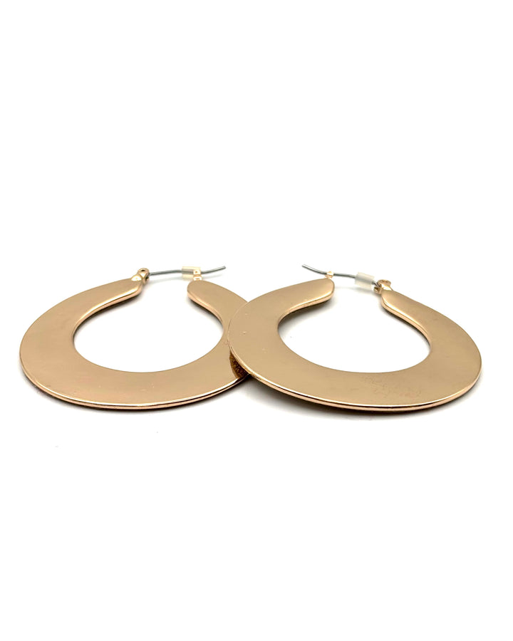 Gold Shimmer Hoop Earrings