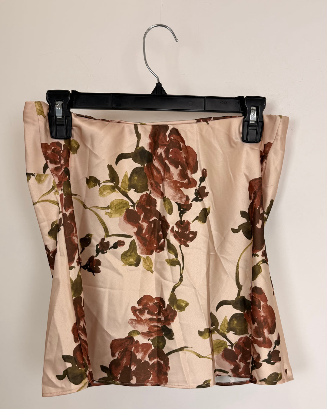 Floral Beige Strapless Top - Size 2/4