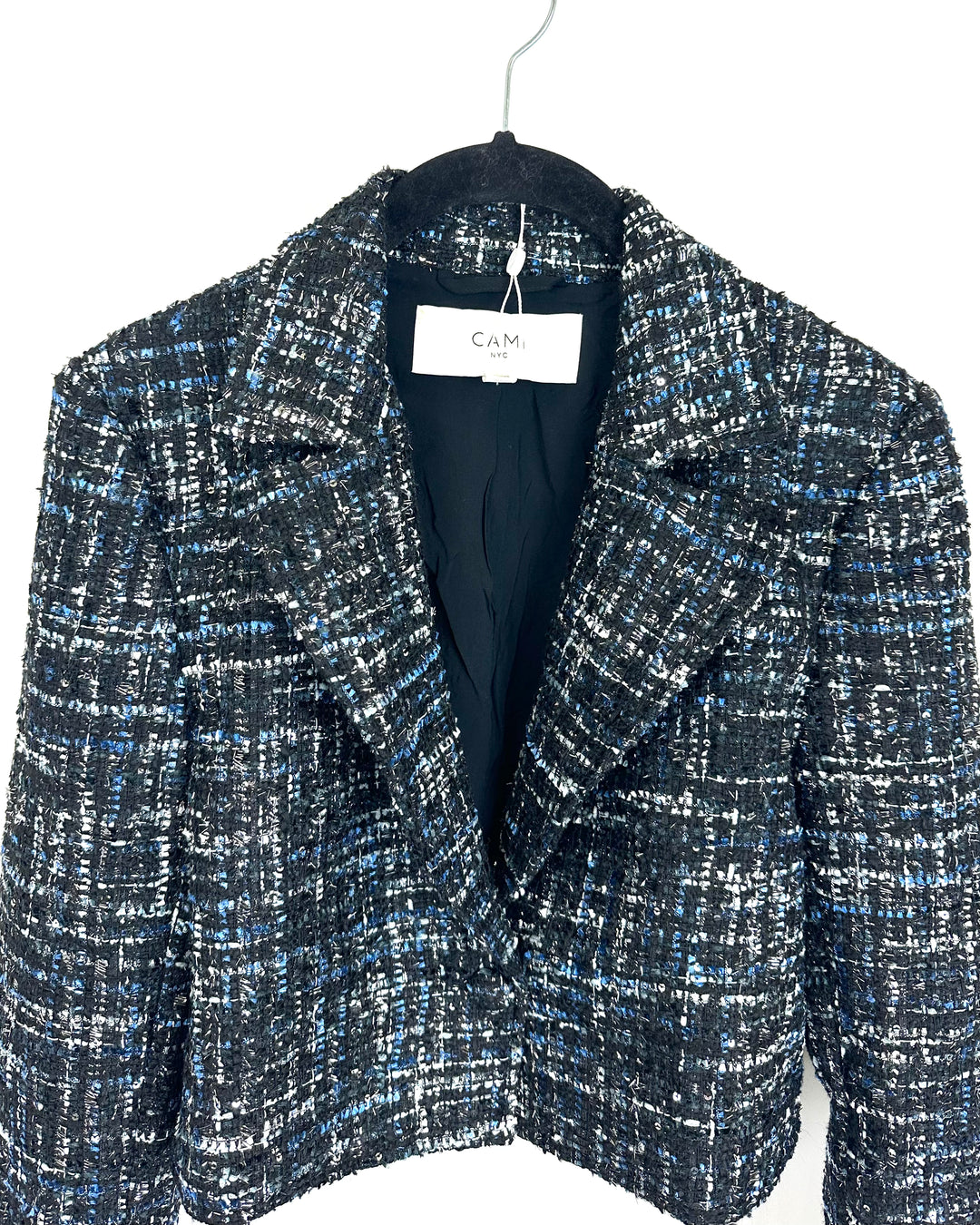 Blue & Black Tweed Blazer - Size 00/0 and 0/2