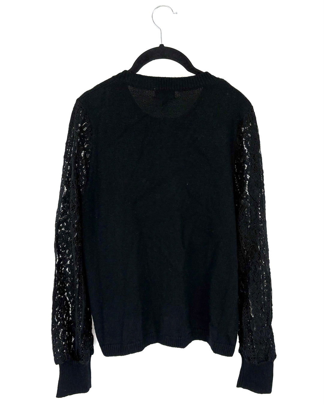 Black Button Sweater - Size 4/6