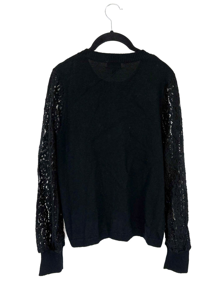 Black Button Sweater - Size 4/6