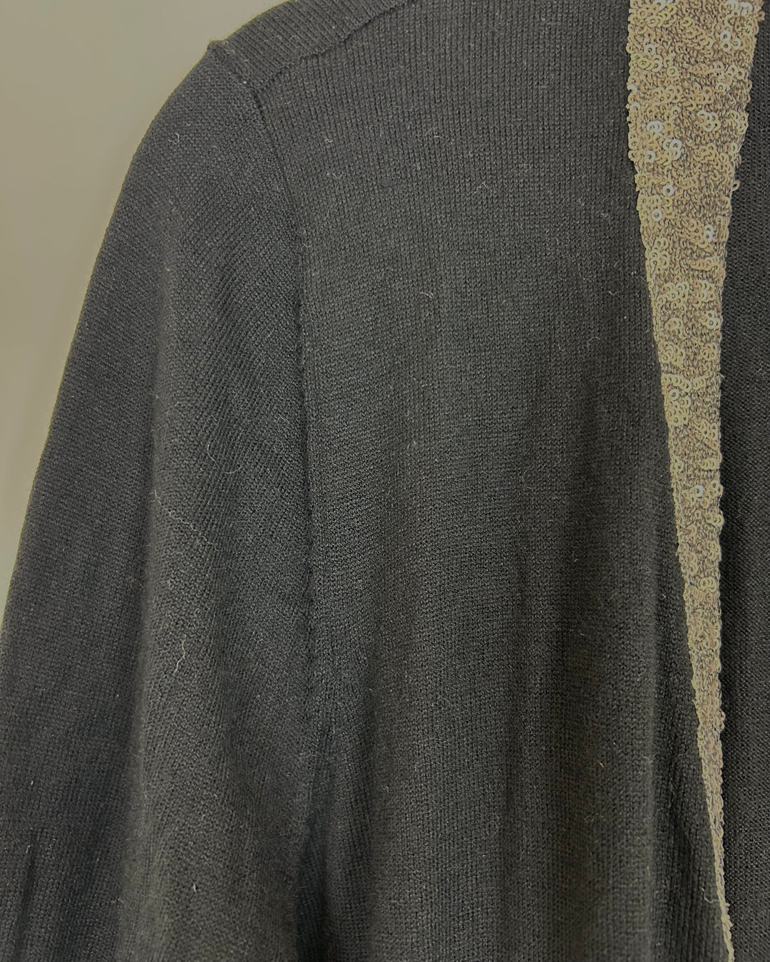Black Sequined Cardigan - Size 6/8