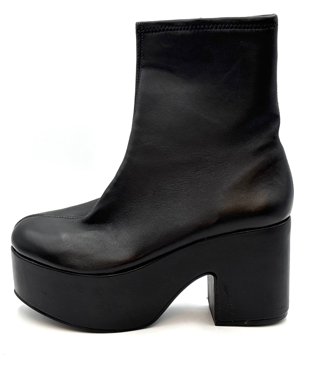 Midnight Black Ultra Platform Booties - Size 8 and 10