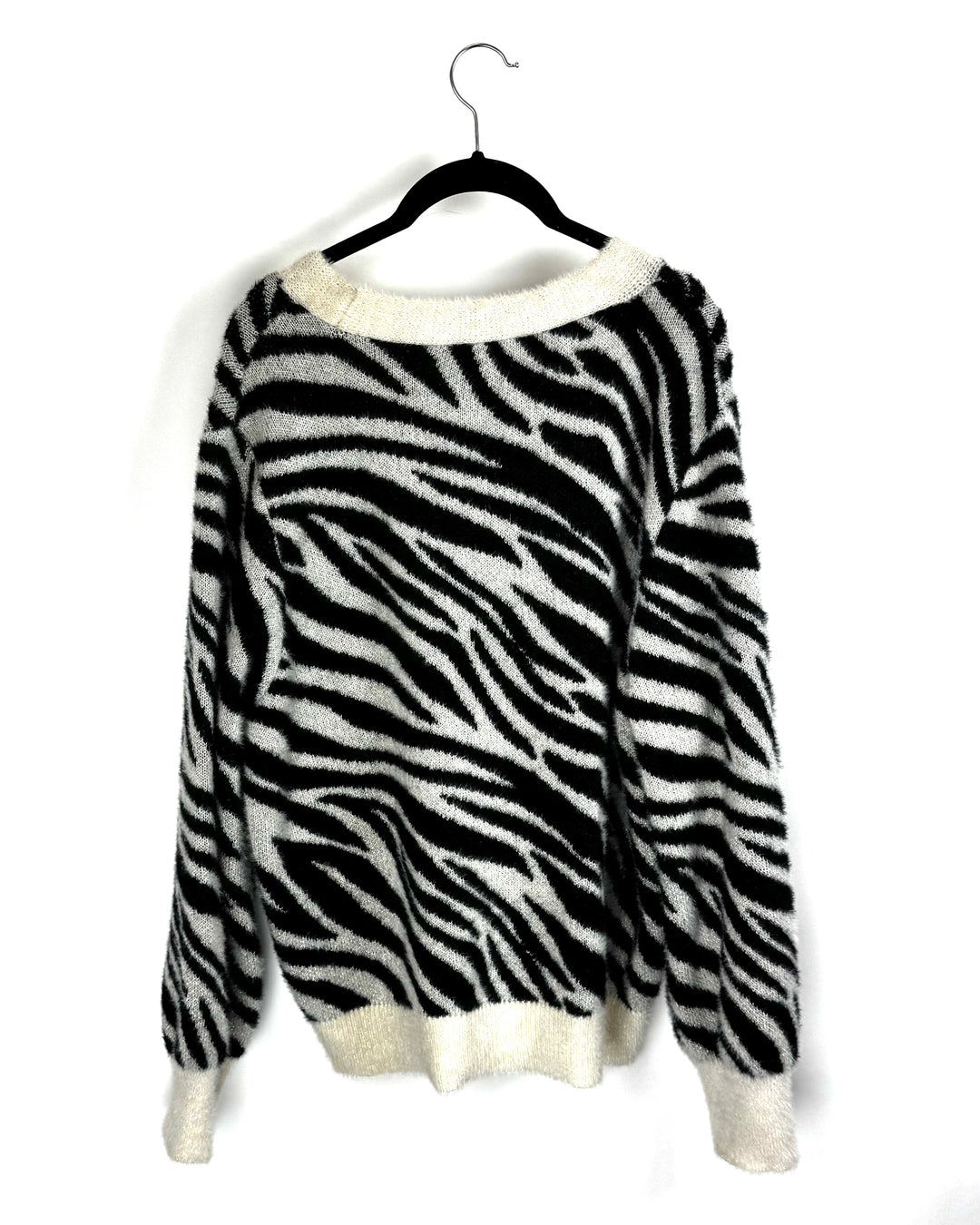 Sparkly Animal Print Soft Sweater - 1X