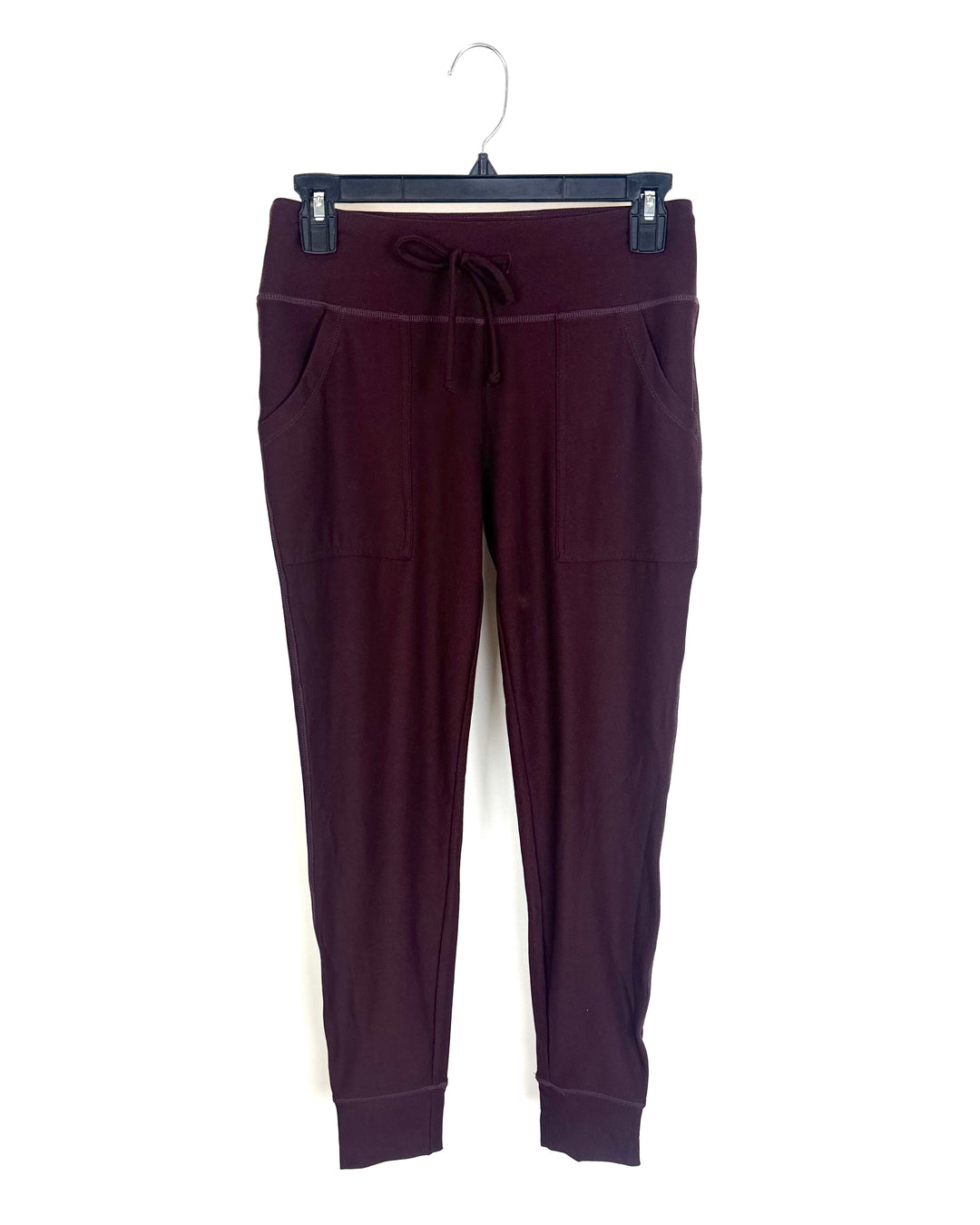 Burgandy Draw String Joggers - SIze 2/4