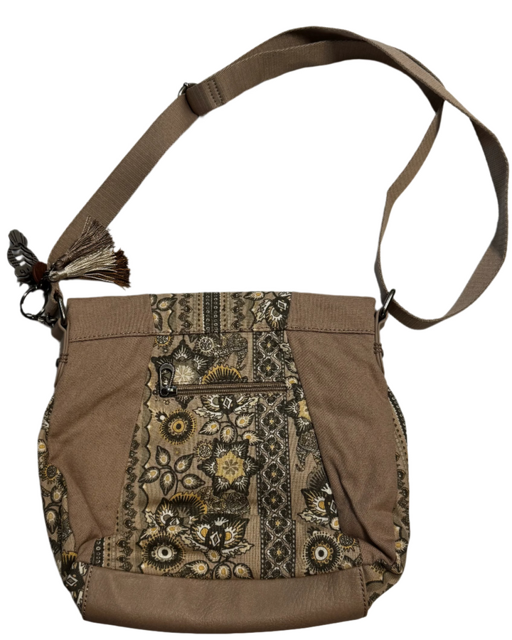 Sand Abstract Print Satchel Bag