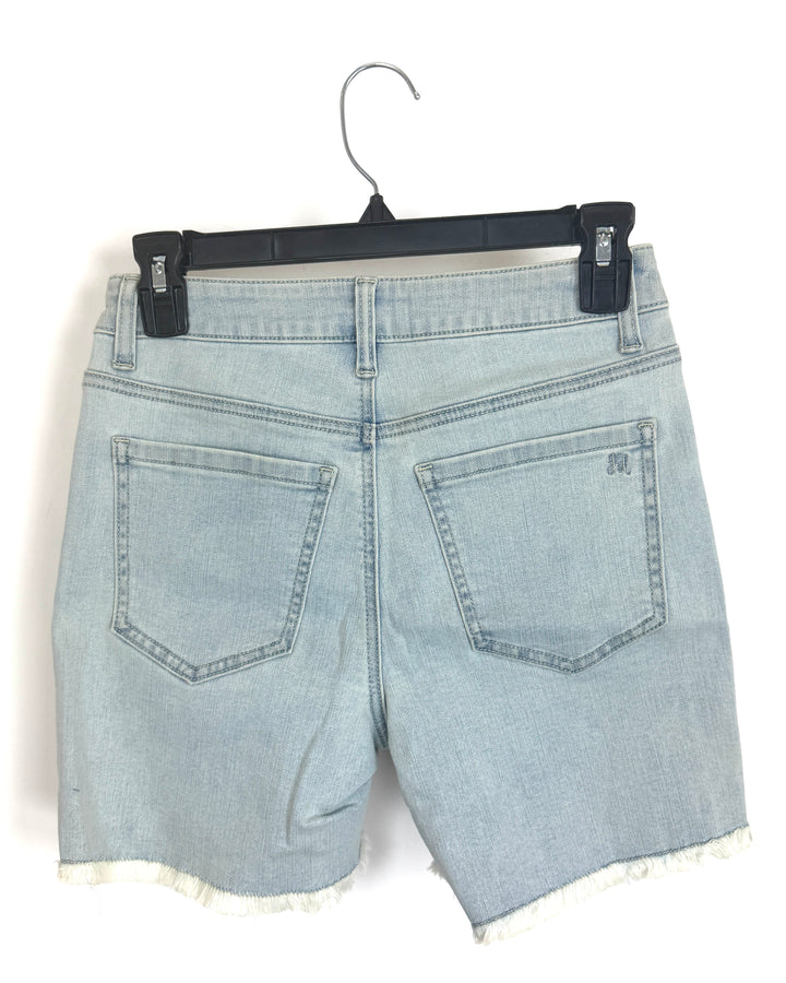 Sunlight Blue Frayed Shorts - Size - and Size 2