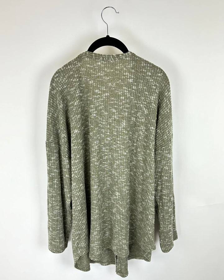 Sage Green Cardigan Sweater - Extra Large