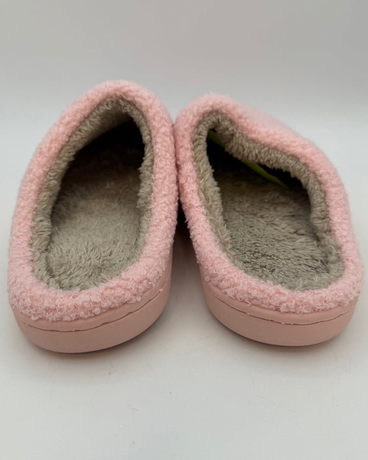 Fuzzy Pink Slippers - Size 7