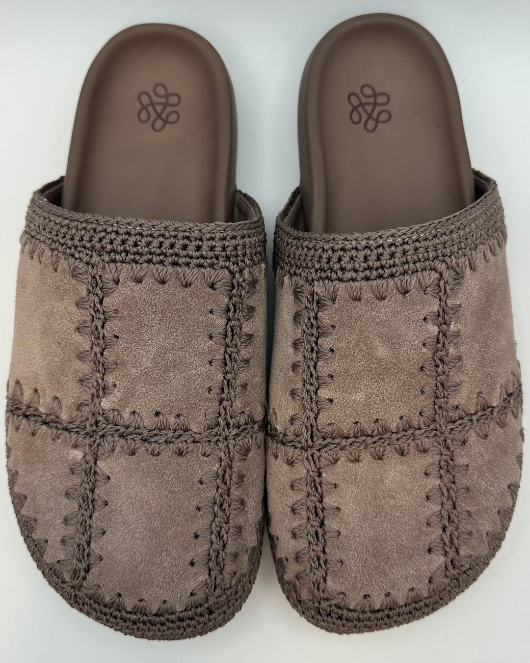 Dusty Brown Embroidered Clog - Size 8, 9, and 10