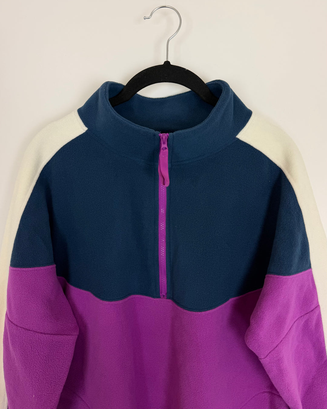 Blue and Purple Fleece Pullover - Size 6/8