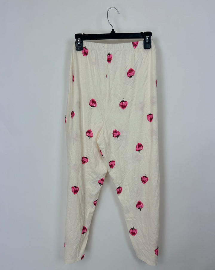 Pink Strawberry Pajama Pants - 1X