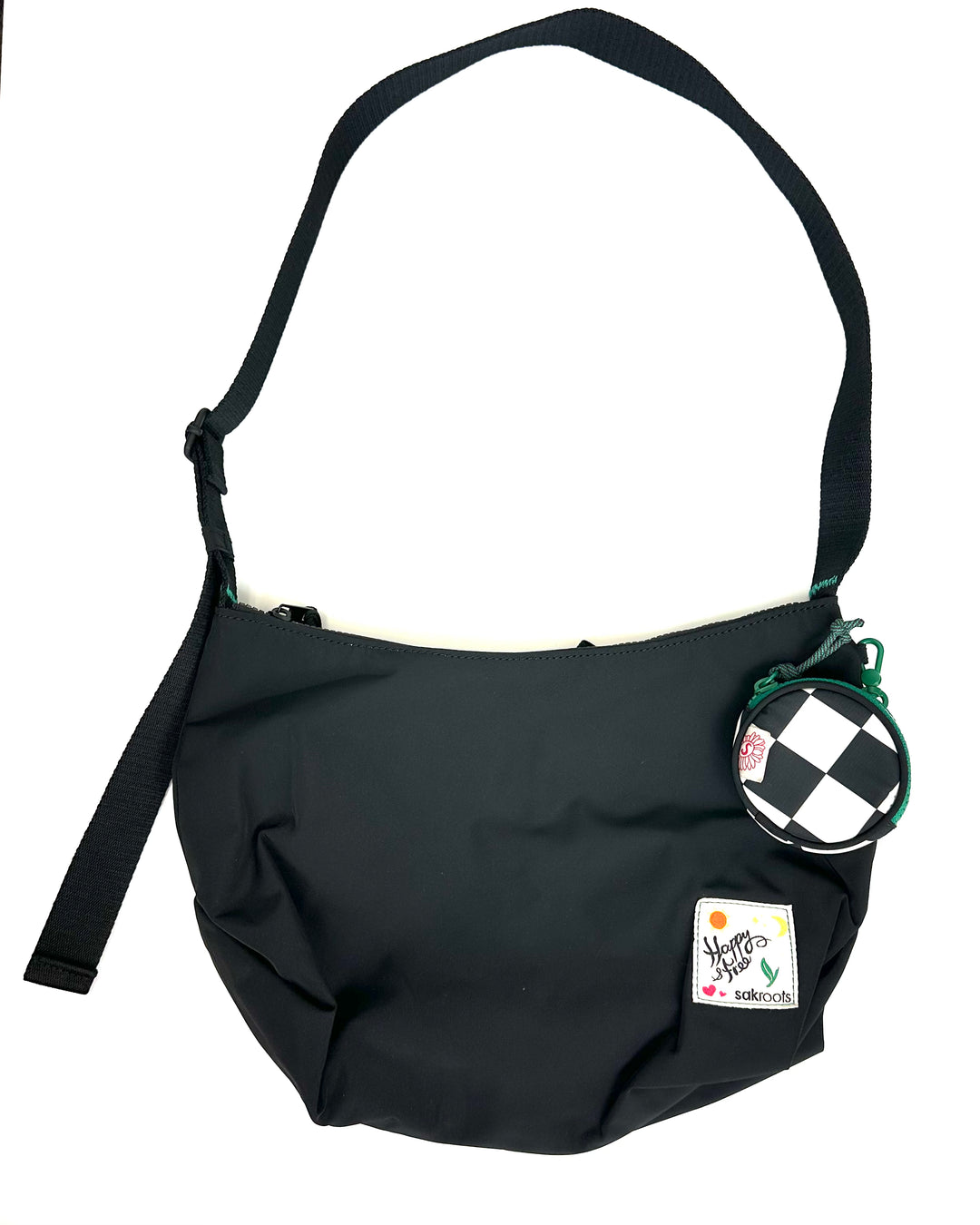 Black Nylon Crossbody Bag