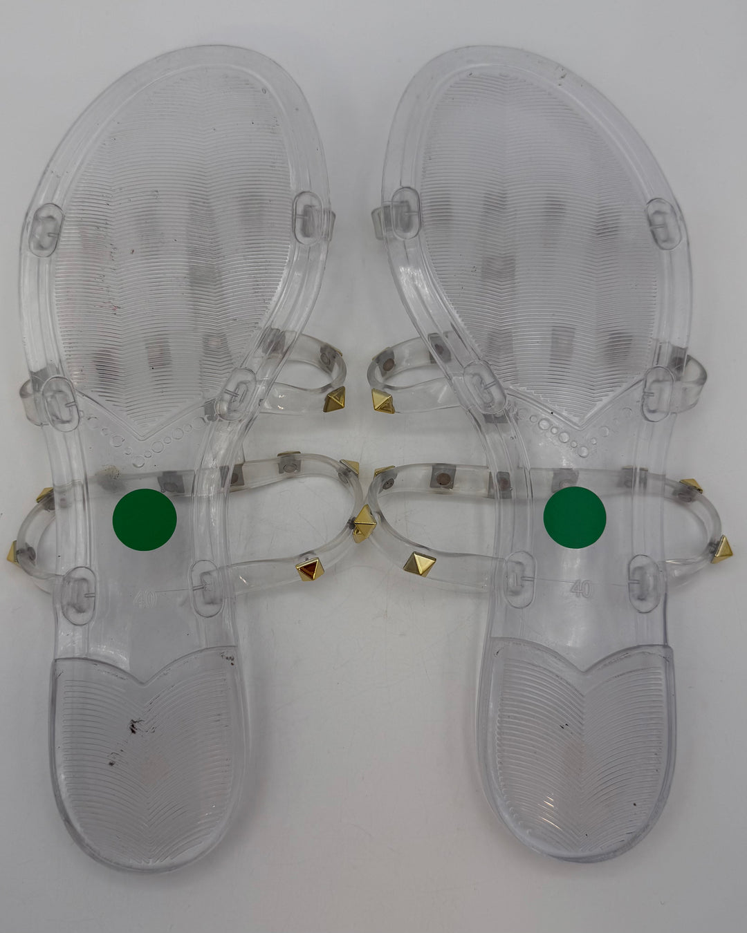 Clear Jelly Sandals - Size 9