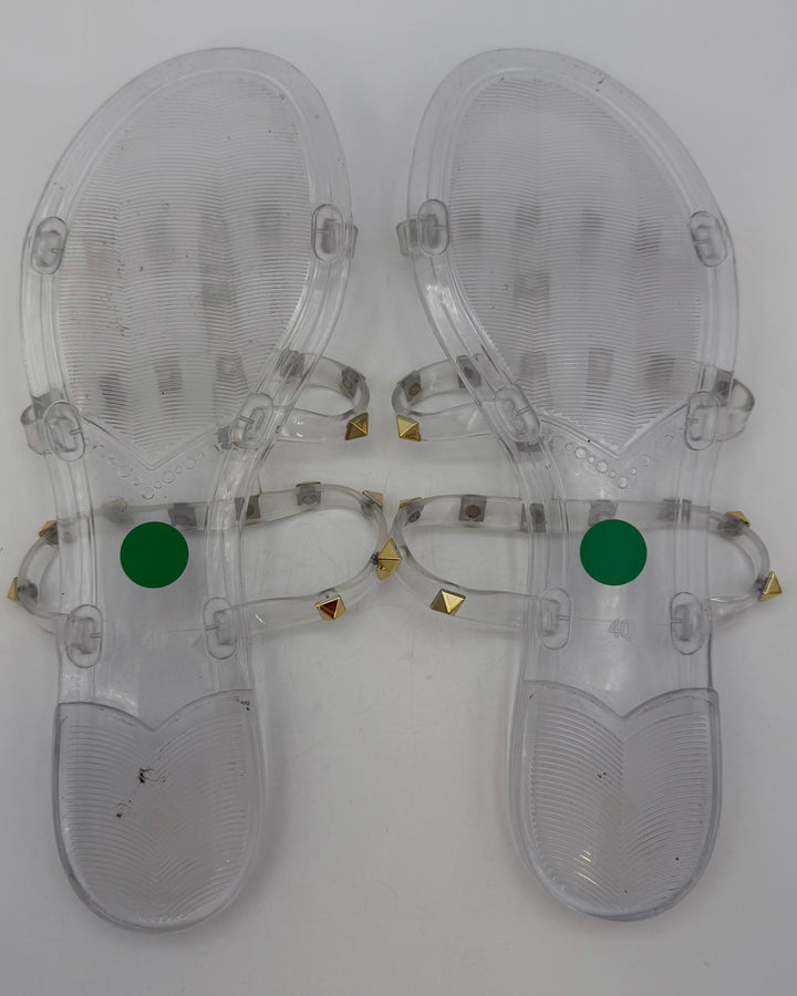 Clear Jelly Sandals - Size 9