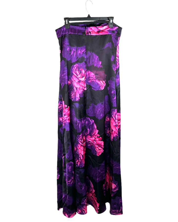 Long Strapless Floral Dress - Size 4