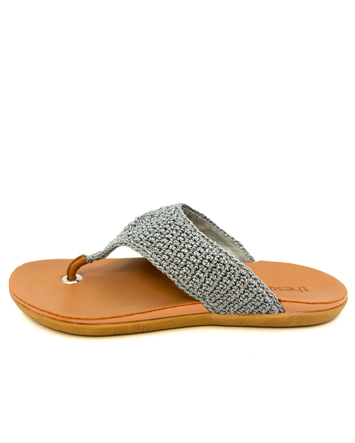 Dusty Blue Crochet Sandals - Size 6 and 8