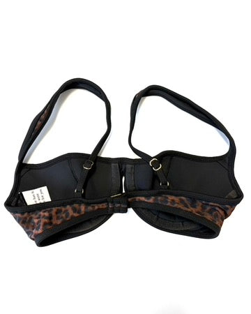 Leopard bra bikini top - XS, S