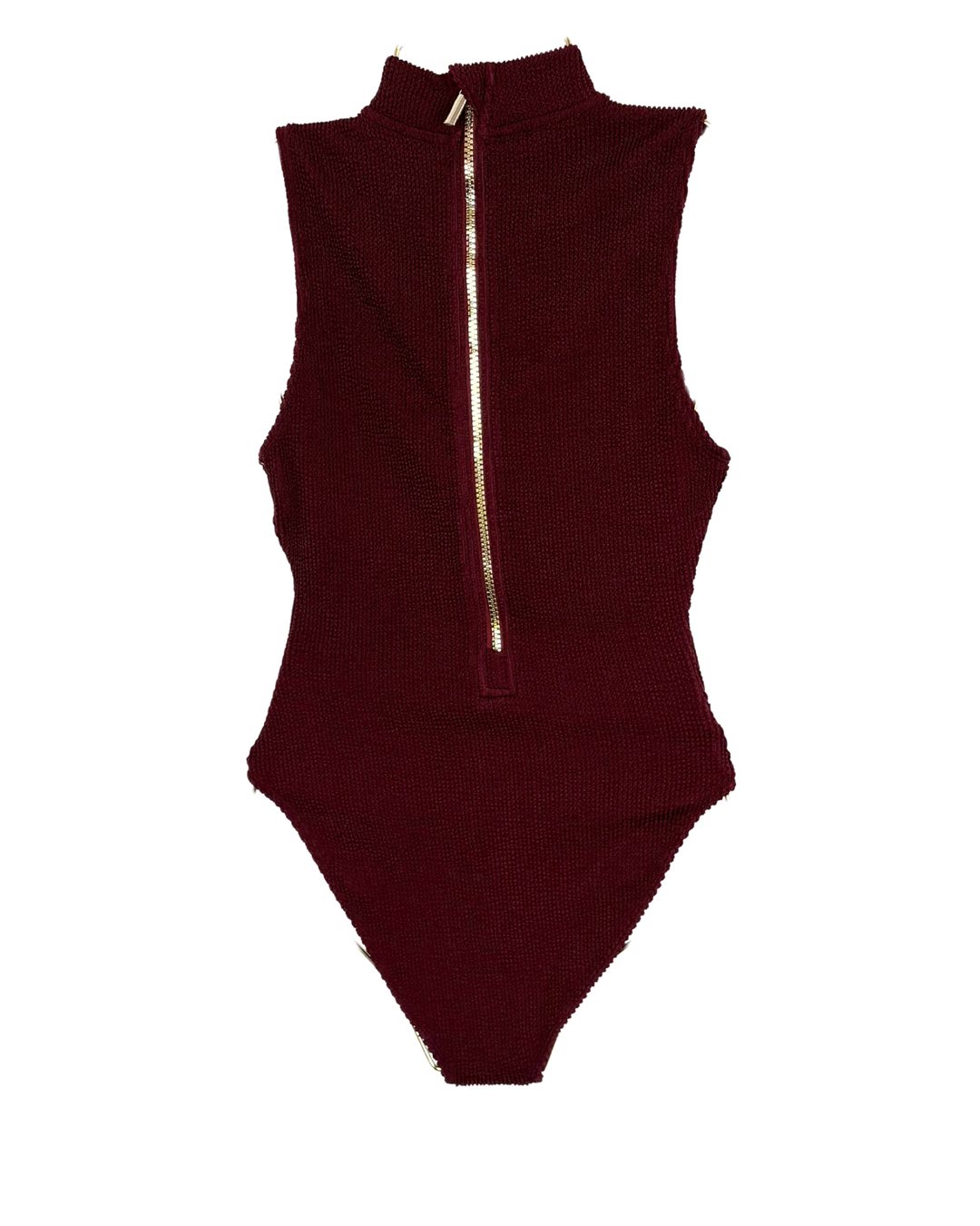 Burgundy One Piece Swimsuit - XS - XXXL