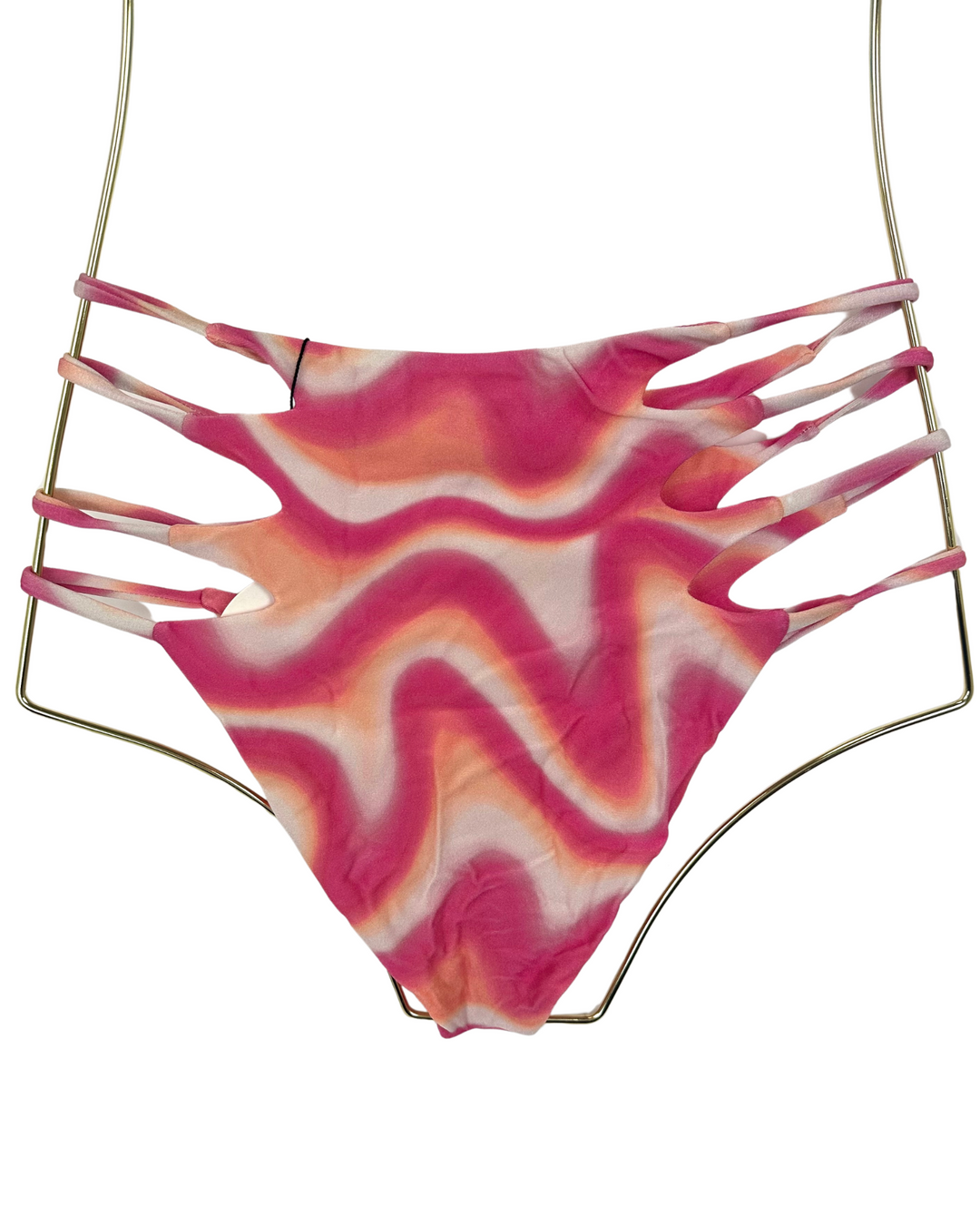 Pink High Waisted Bikini Bottom - Extra Small and Small