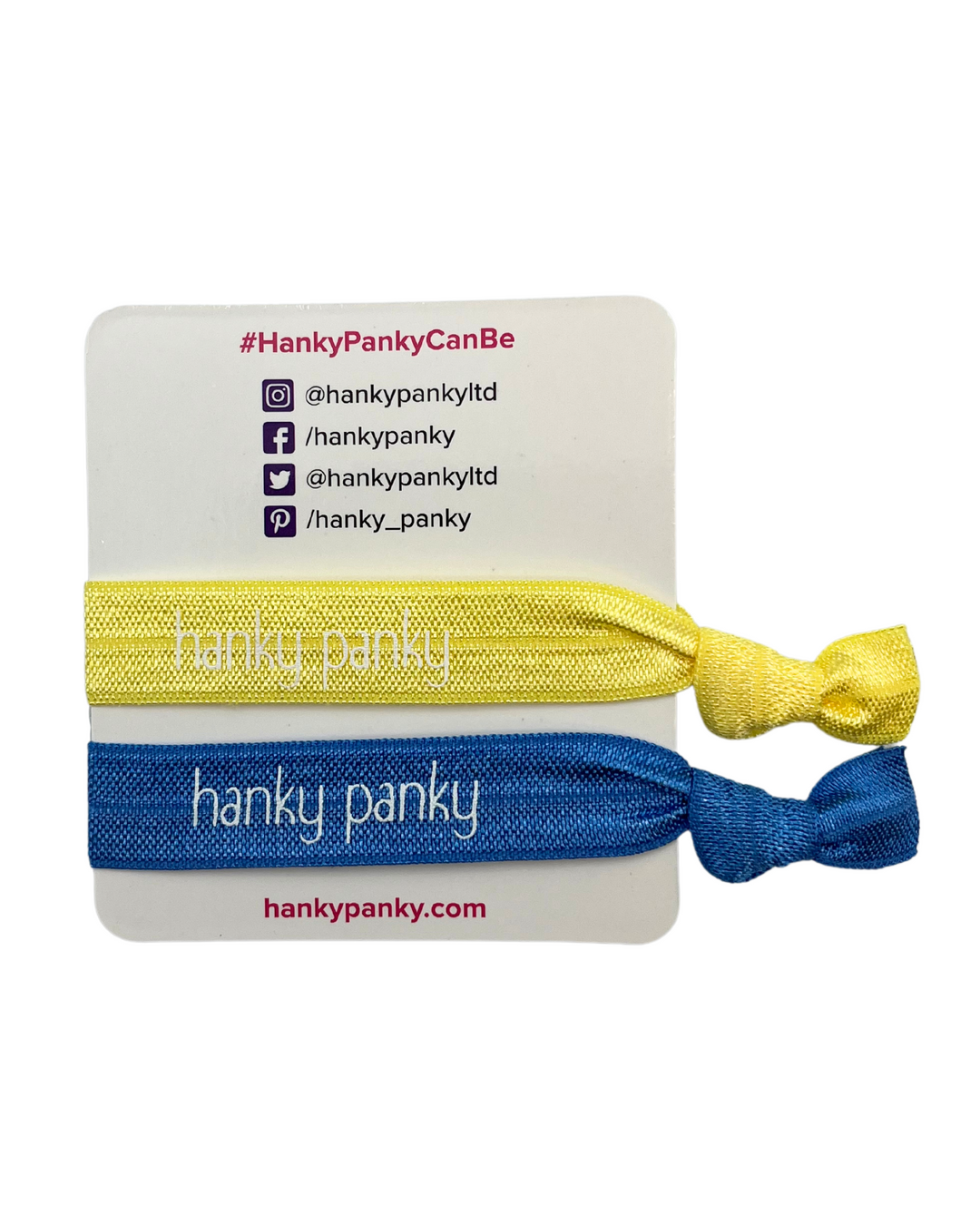 Yellow and Blue Hair Tie Set